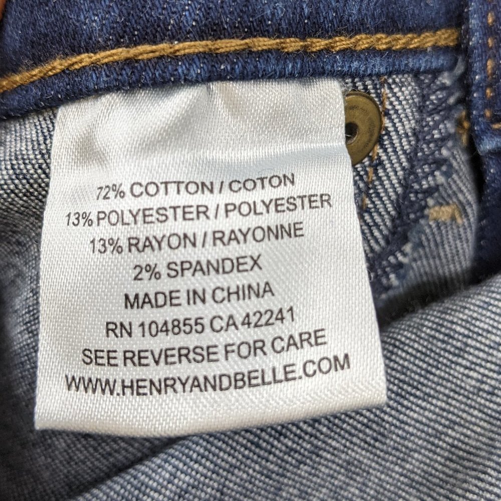HENRY & BELLE Super Skinny Rustic Wash Jeans Sz 24 - Picture 9 of 10